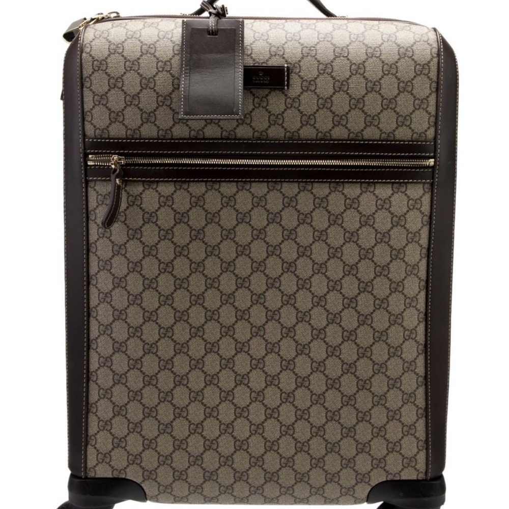 Gucci Beige and Brown Monogram Travel Bag